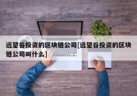 远望谷投资的区块链公司[远望谷投资的区块链公司叫什么]